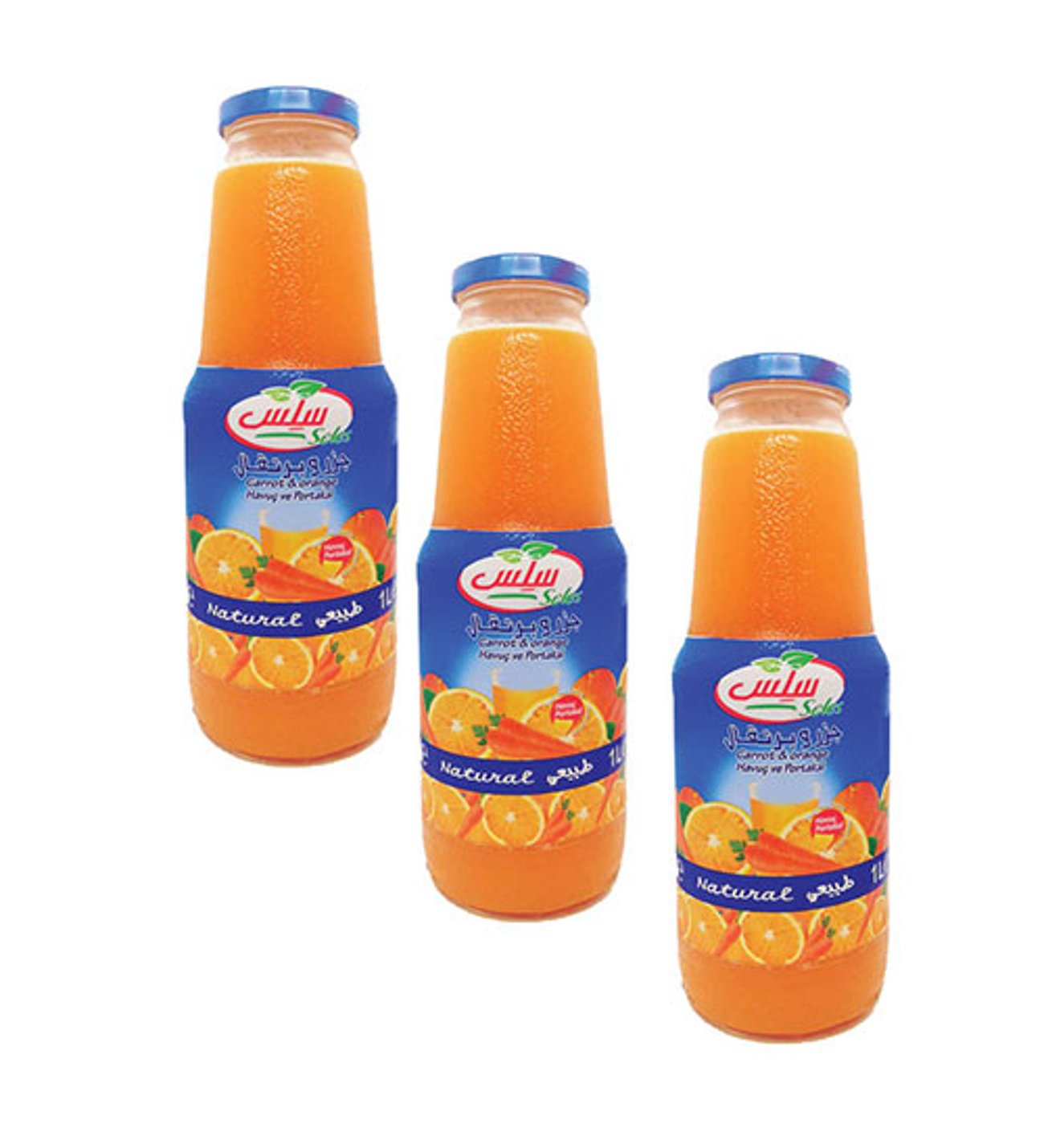عصير سلس برتقال و جزر 1لتر