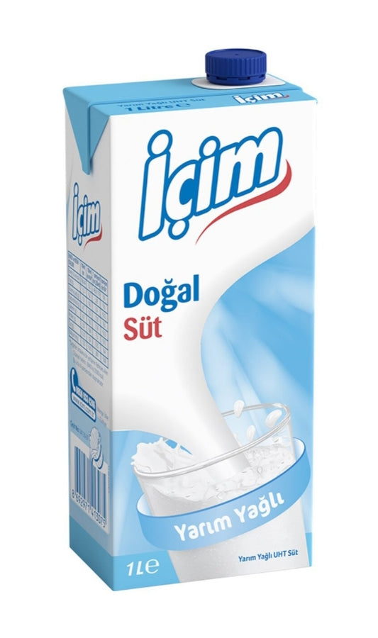 حليب نصف دسم 1لتر